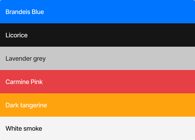 Foreground design system color palette adapted for three audiences