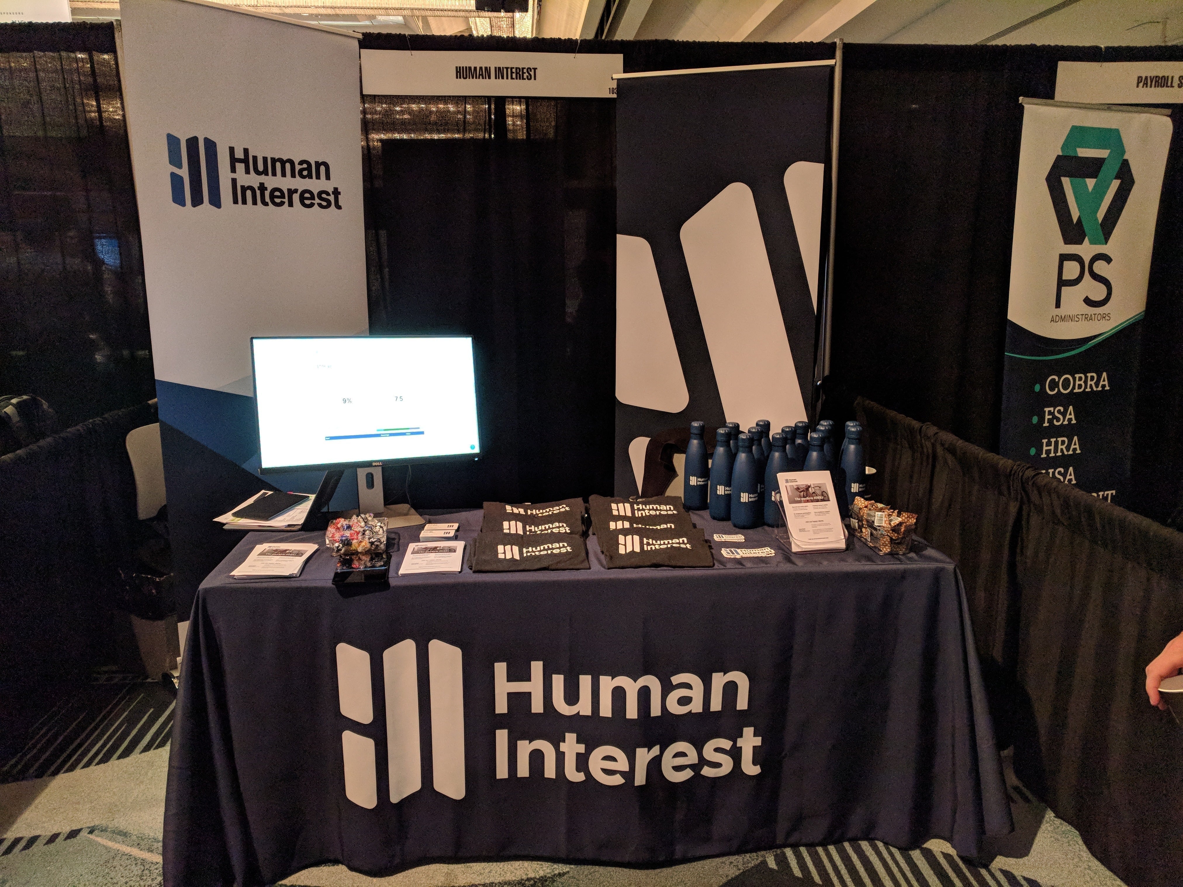 Trade show presence reflecting the new brand identity